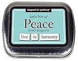 Magnetic Poetry - Little Box of Peace Kit - Words for Refrigerator - Write Poems and Letters on the Fridge - Made in the USA