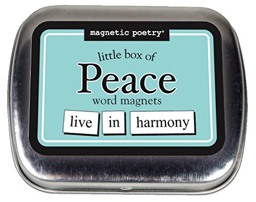 Magnetic Poetry - Little Box of Peace - Words for Refrigerator - Write Poems and Letters on The Fridge [Misc. Supplies]