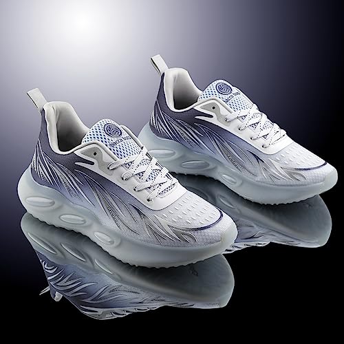 Bacca Bucci Men Lace Up Running Shoes Gray Grey - Image 4