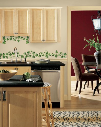 Roommates Rmk2409Scs Painterly Green Ivy Vine Peel And Stick Wall Decals #TOP1