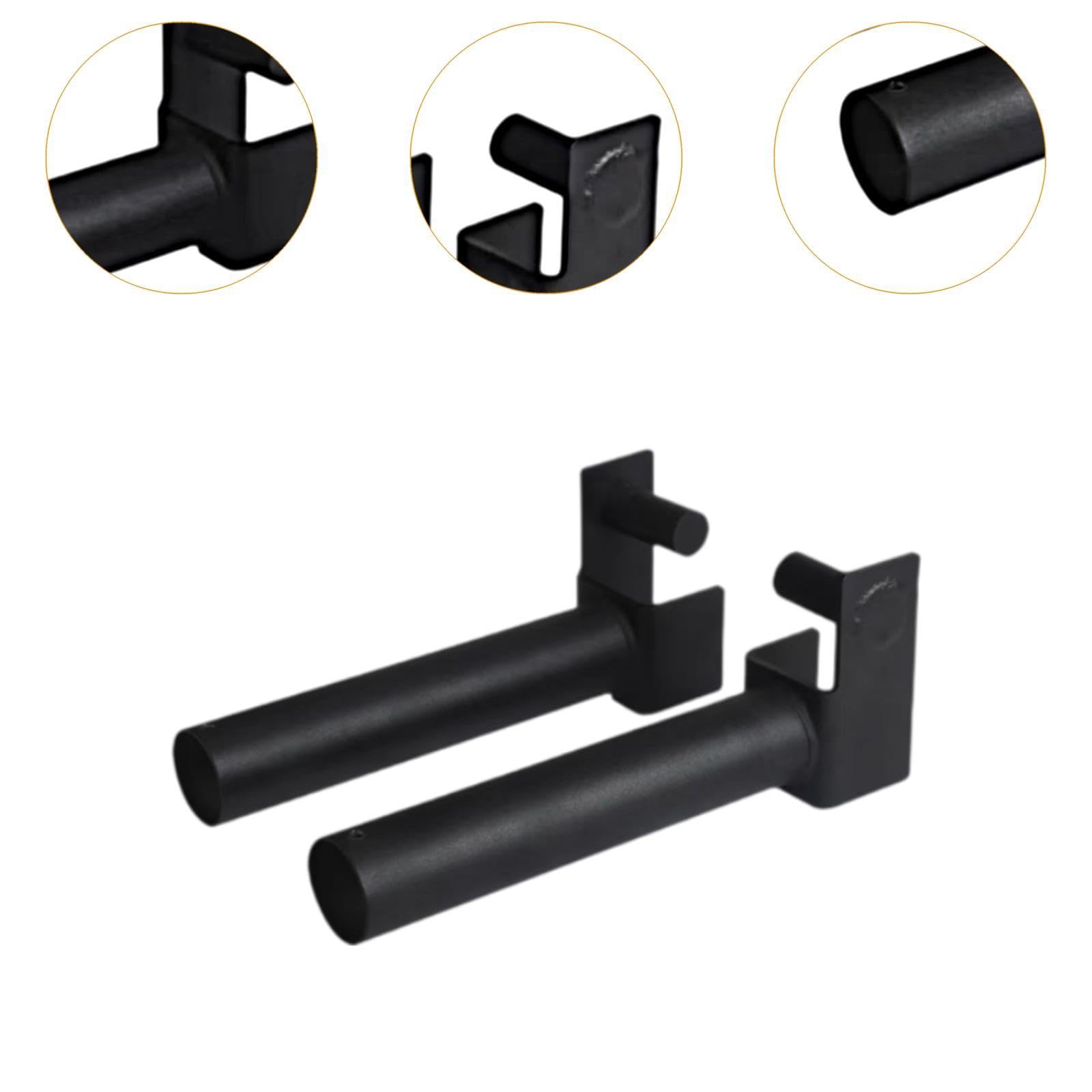 RNXRZANK 2X Wall Mounted Weight Plate Holders Home Gym Strength Training Attachments