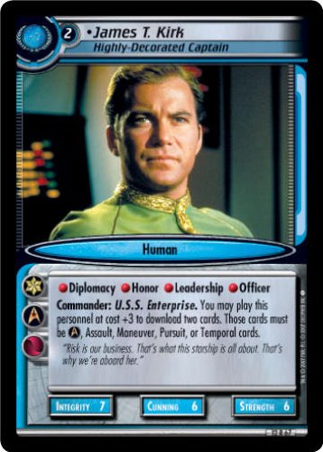 STAR TREK CCG 2E TATV VOYAGES JAMES T KIRK HIGHLY DECORATED CAPTAIN 12R67