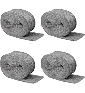 IUYPKQ Steel Wool for Mice Control - 4 Pack of 3×10Ft Steel Wool, Gap Filter for House & Garage -...