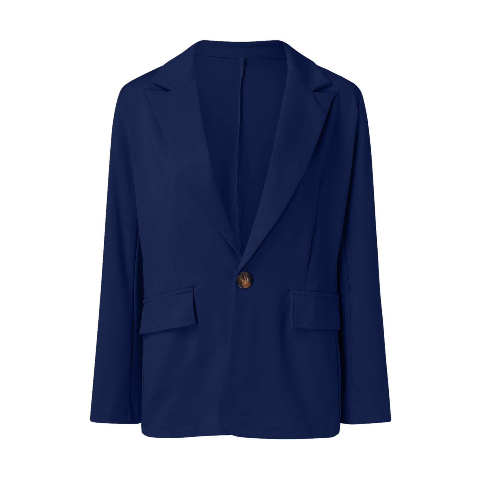 Damenblazer Elegant, Blazer Damen Sommer Elegant Langarm Elastisch Cardigan Casual Leicht V-Ausschnitt Blazer Kurzblazer Jacke EIN-Knopf Mit Stretch Und Reverskragen Damen-Blazer Sportlich-Elegant