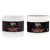 tgin Butter Cream Daily Moisturizer and Honey Miracle Hair Mask Duo for Curly, Coily and Wavy Hair,...