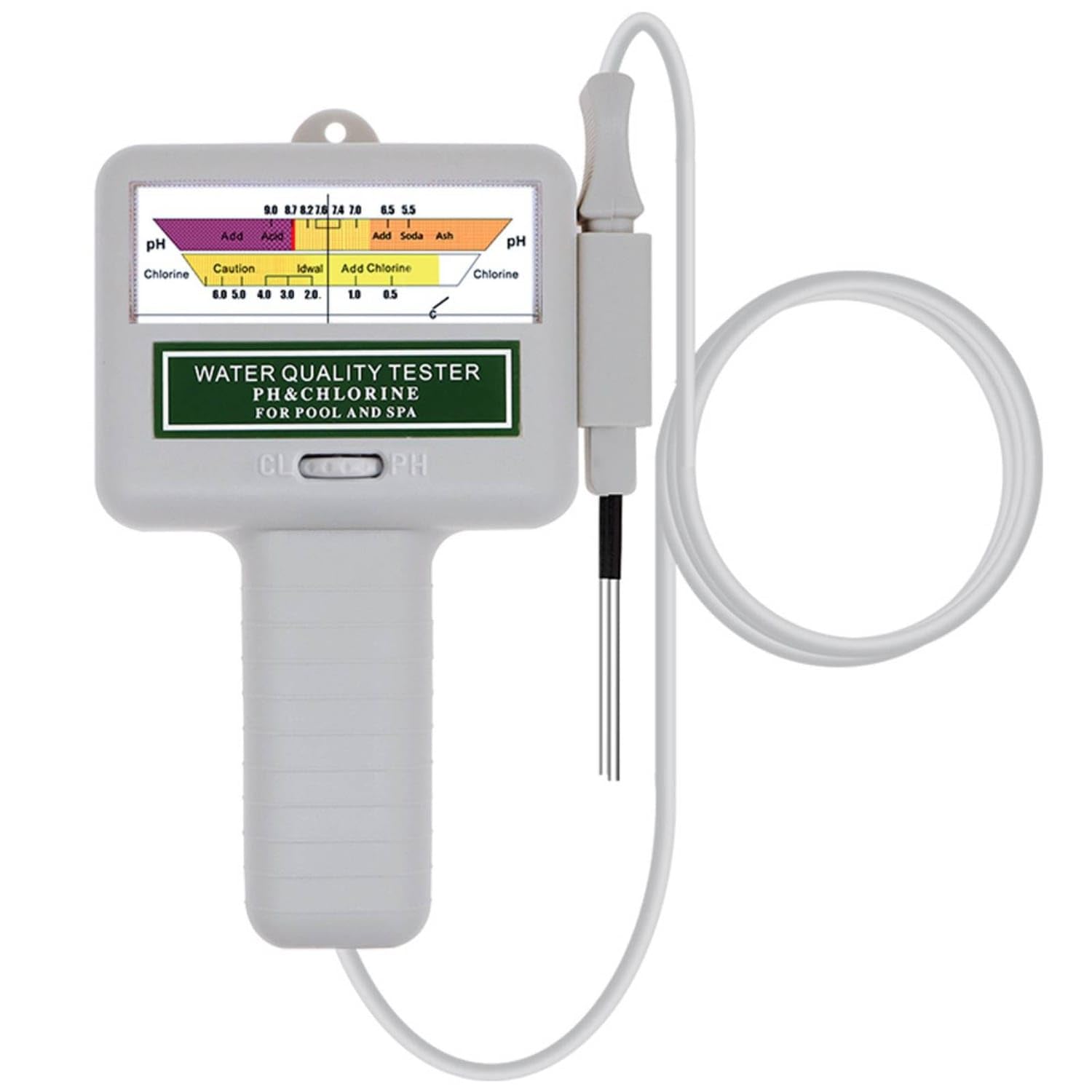 2 in 1 pH and Chlorine Tester Multiparameter Chlorine and pH Meter Dual Scale Pool Tester Handheld for Spa, Hot Tub, Cl002|Pool Water Testing & Kits|Home & Garden-image-21