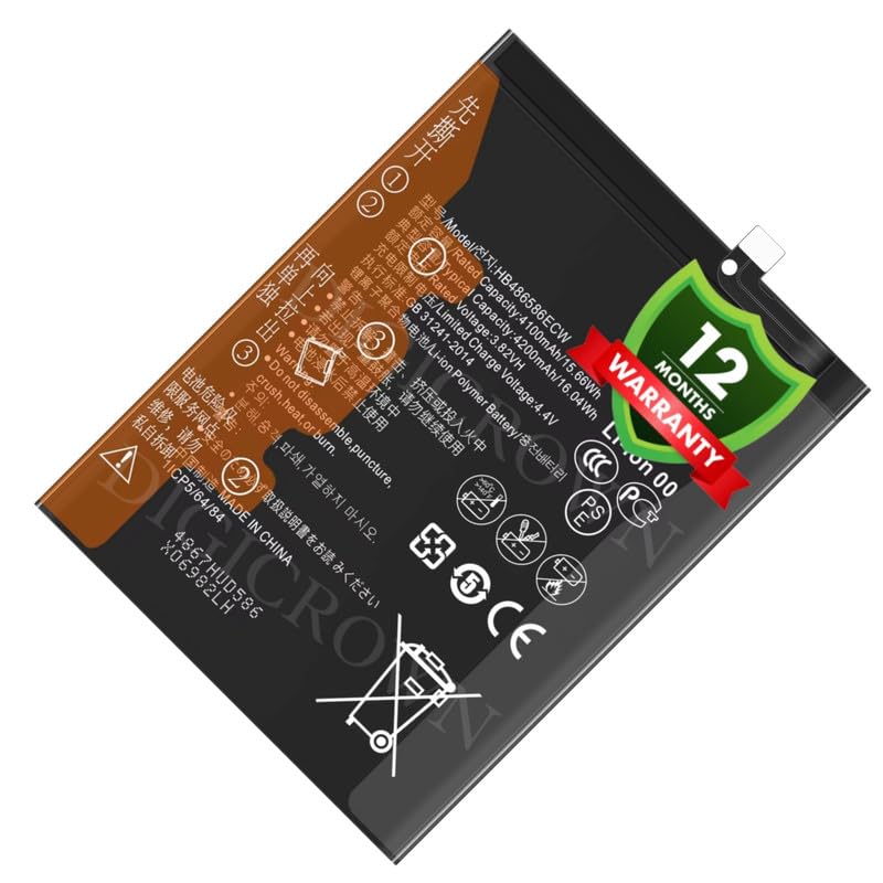 Image of Original HB486586ECW Battery Compatible for Huawei P40 Lite 4G (JNY-L21A, JNY-L01A, JNY-L21B, JNY-L22A, JNY-L02A, JNY-L22B, JNY-LX1) - (4200mAh) - 1 Year Warranty