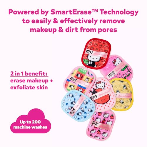 the original makeup eraser 7-day set erase all makeup with just water including waterproof mascara eyeliner foundation lipstick sunscreen and more 7ct