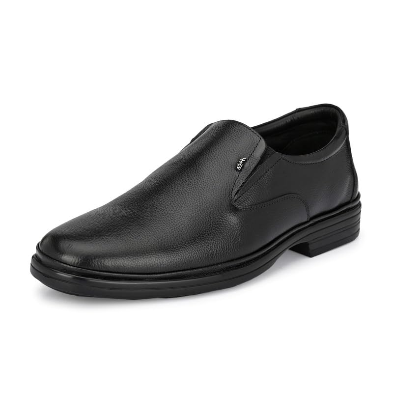 HITZ_6602_Black Leather Office Wear Slip-On Shoes (B0CS3CD571) Amazon Price History, Amazon Price Tracker