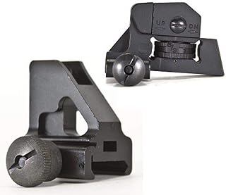 Green Blob Outdoors Iron Sights Match Grade Model Rear & Low Profile Standard Height Front Sight for Same Plane Flat Top Rails - Green Blob Outdoors