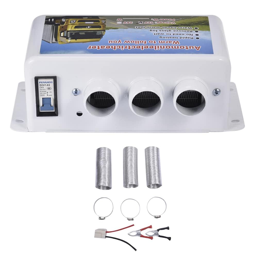 Riscaldatore Auto 12V - 600W/800W, 3 Uscite, Sbrinatore Parabrezza - Foto 8
