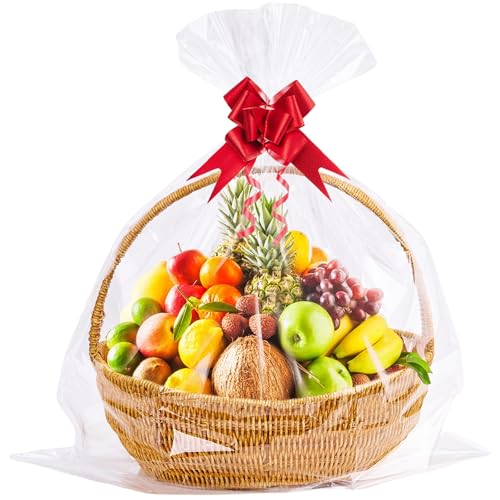 Homrelaxy 22 Pcs 24 x 30 Inches Cellophane Bags for