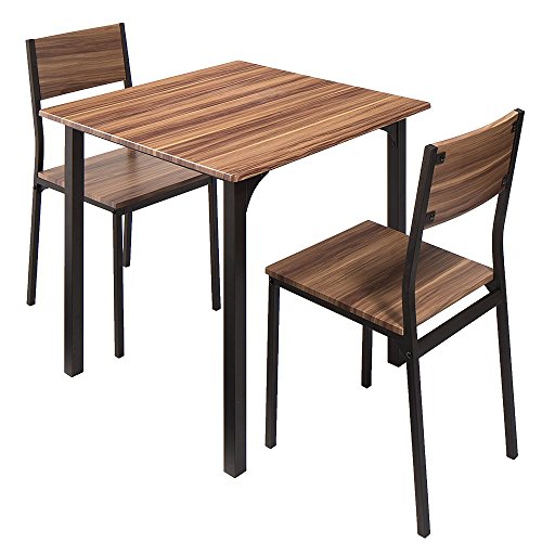 ダイニングセット ダイニングテーブルセット ダイニングテーブル ダイニングチェア チェア リビング おしゃれ 食卓 食卓セット (3点セット, ブラウン)