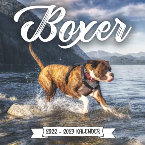 Boxer Kalender 2022-2023: 24-Monats-Kalender von Januar 2022 bis Dezember 2023. Platz für Notizen. Es ist ein perfektes Geschenk für einen geliebten Menschen