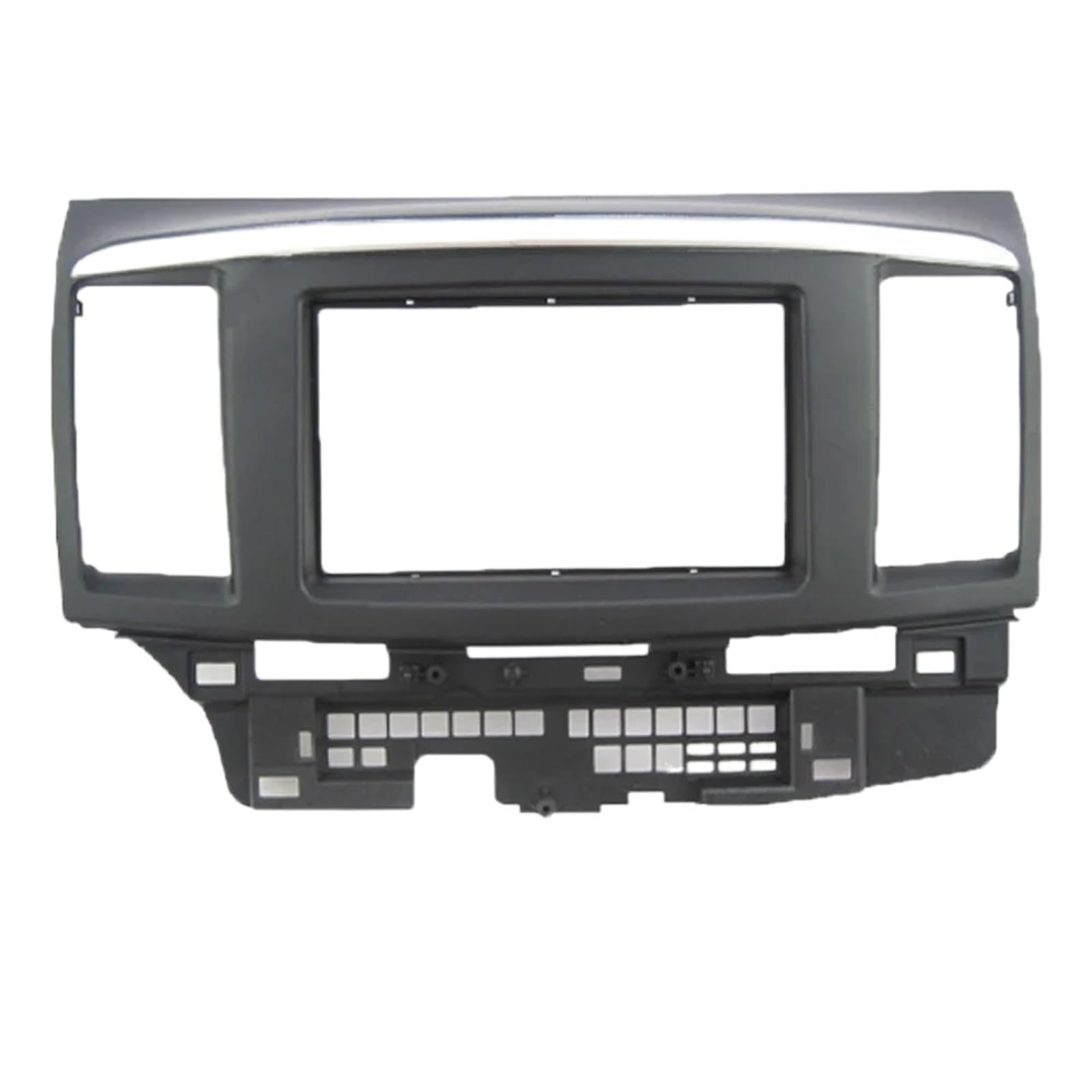 JKELPV Car Radio Frame Kit Fit For MITSUBISHI Lancer 2010 9Inch 7" Car Radio Fascias 2Din Head Unit Panel Dash Frame Radio adapter(7 inch with silver)