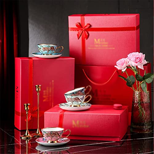 SGSG Cheetah Jungle Pareja Taza de café par Taza recién Casado Regalo de Boda inauguración de la casa Regalo de… - Imagen 3