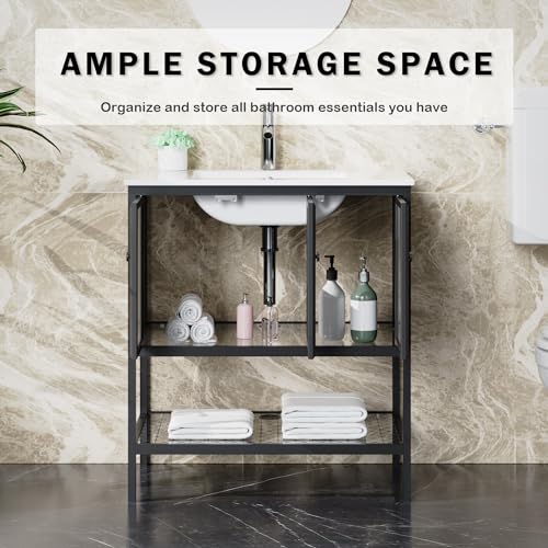 Homecart BV336B 30 Inch Bathroom Vanity Cabinet thumb #3