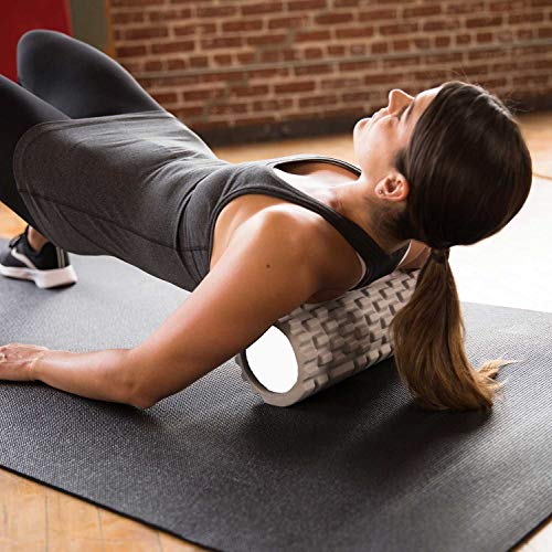 Image of Bodylastics 33cms Foam Roller for Deep Tissue Massage, Relief from Sore Muscles Pain, Pre & Post Exercise Fitness Workout Sessions