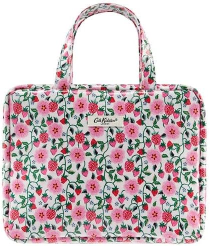 Cath Kidston Wash Bag, Zip Pull Toiletry, Cosmetic Beauty Organiser, 2 Zipped Waterproof Compartments, Handles, Vegan and Cruelty Friendly, Gift for Her