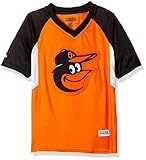 MLB Boy's Colorblocked V-Neck Raglan Shirt