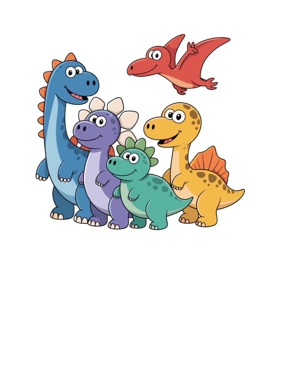 Color & Smile: Cute Dinosaur Coloring Book for Kids Ages 3–5