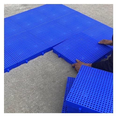 JINMLBO Plastic Pallet, Nestable Shipping Pallet, Moisture-Proof Pad Shelf for Storehouse Pet Supermarket Kitchen Warehouse, Safety Storage Grid Pads(80x80x5cm)