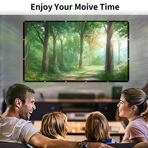 image for NEPLUTO Projectior Screen 120 inch, Real-Anti-Crease 120in 16:9 HD Out