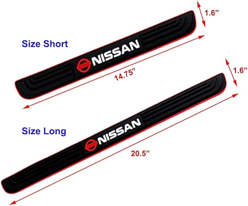 Miniatura 2 de W-POWER Protectores de placa para umbral de puerta de automóvil  Protectores universales de entrada para umbral de puerta, protector de paso para