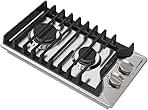 12 Inch Gas Cooktop, ThermoMate Heavy Built In Gas Rangetop with 2 High Efficiency SABAF Burners, NG/LPG Convertible 304 Stainless Steel Gas Stove Top with Flame Out Protection, CSA Certified