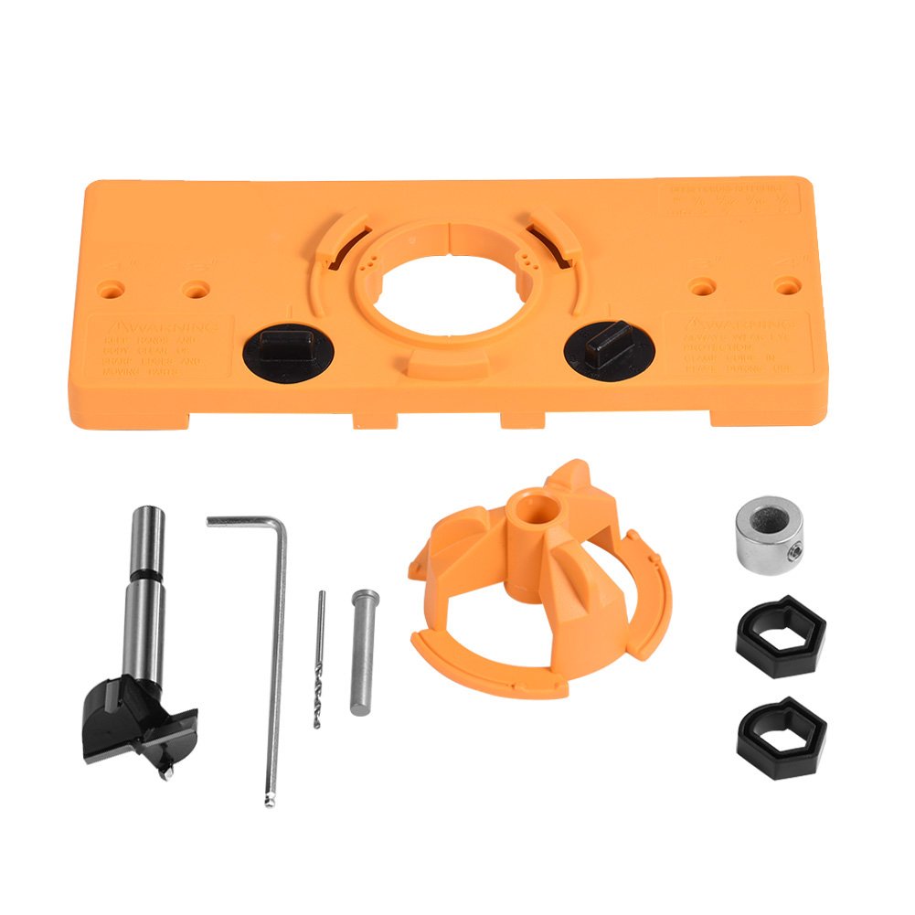 35 mm Cup A scomparsa cerniera Jig Boring template/forature di guida di foratura hole cutter bit set, porta punte Forstner, per falegname falegnameria DIY Tools