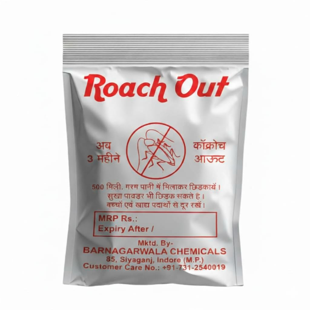 RATOL Roach Out Cockroach Control Powder | Long-Lasting Cockroach Repellent for Home, Kitchen & Bathroom | Easy-to-Use Pest Control Solution | 3 Month Protection (2 Pack)