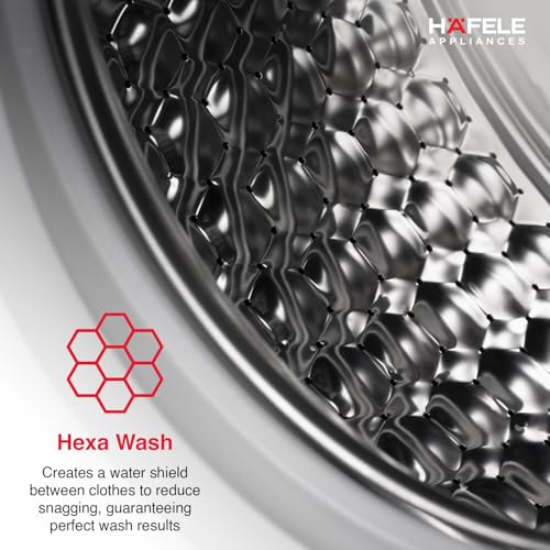 Image of HAFELE AMARA 7 kg 5 Star, Premium Fully Automatic Front-Load washing machine engineered using German technology, comes with Steam Shield and Hexa Wash Design