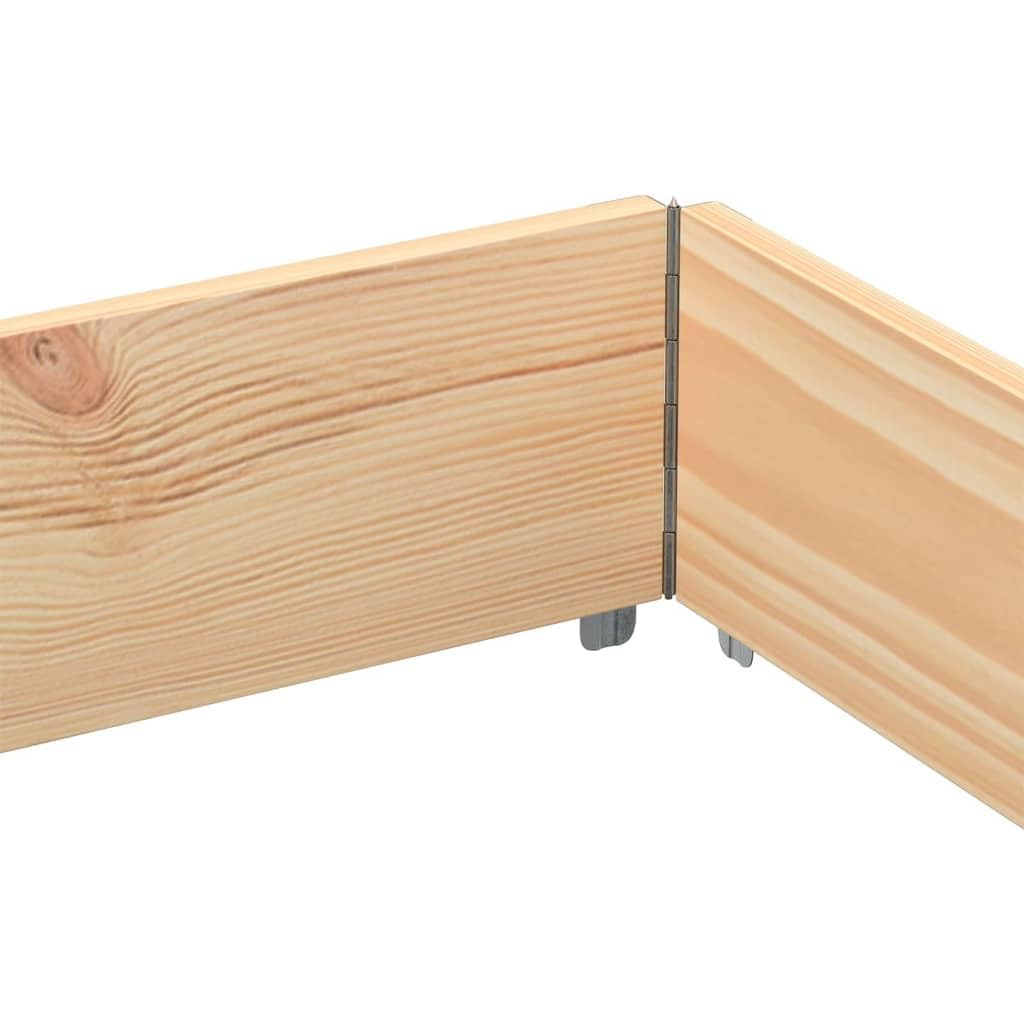 Paretali per Pallet 3 pz 150x100 cm in Legno Massello di Pino, Movimentazione di Materiali,Pianali di carico e Pallet, 36.5kg-3295382
