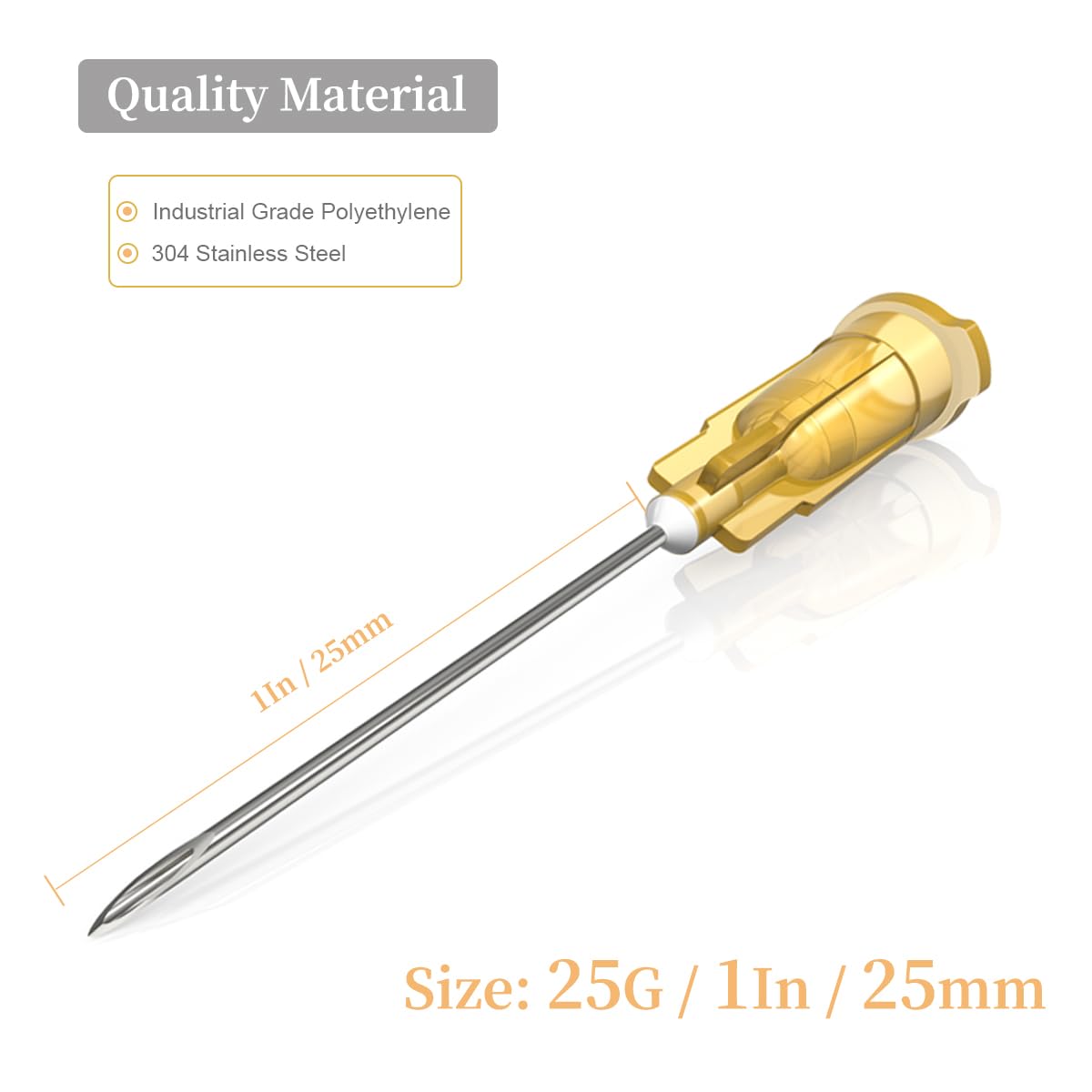 30 Pack 3ml Disposable Syringe with 25Ga 1.0 Inch Needle, Luer Lock Syringes, Individually Wrapped Lab Supplies — Amazon image 5