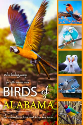 Birds Of Alabama: Bird Watching Log Book For Local Backyard Birders | Peaceful Nature Observations | Birding Life List | Practical Bird Sighting Journal | Wonderful Adventures For Adults & Kids