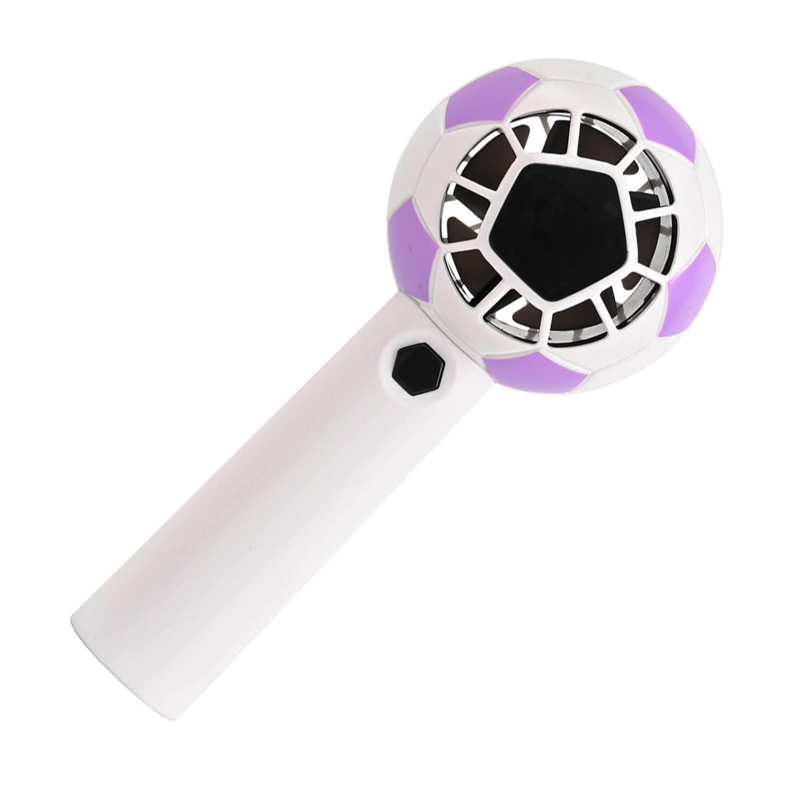 carotoe Event Theme Small Fan Creative Handheld Fan with Adjustable Wind Speeds and LED Lighting for Supporter Rechargeable Handheld