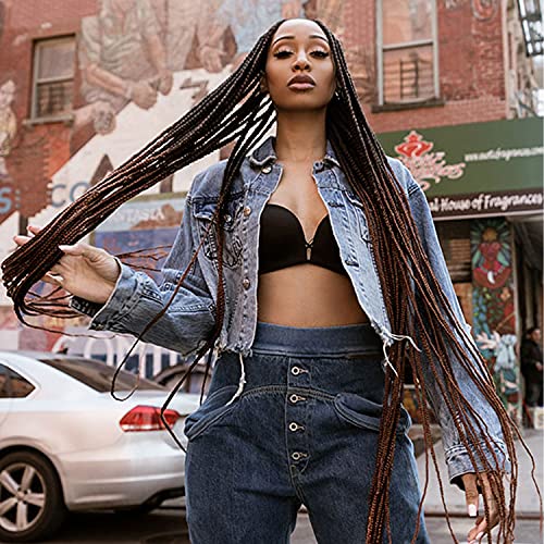 Janet Collection Braids Pre-Sectioed Nala Tress 3X Ez Split Pre-Stretched 60" (5-Pack, 4) #TOP6