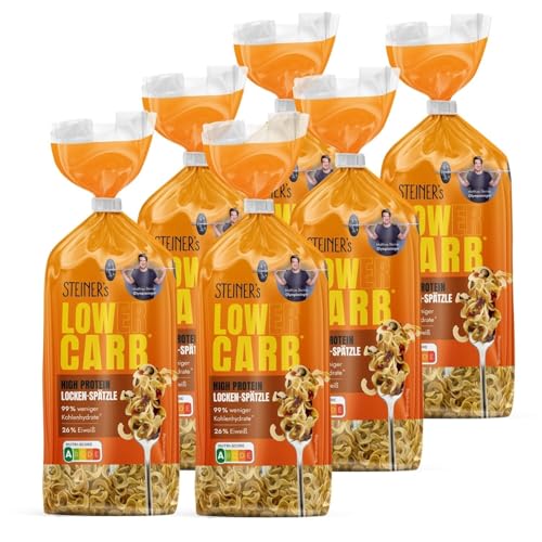 STEINER's Low Carb Locken Spätzle (6x250g) | 99% weniger Kohlenhydrate | High Protein