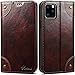 SINIANL iPhone 11 Pro Max Leather Case, iPhone 11 Pro Max Wallet Folio Case Book Design Magnetic Closure with Stand and ID Holder Credit Card Slots for iPhone 11 Pro Max 6.5 inch 2019 Brown