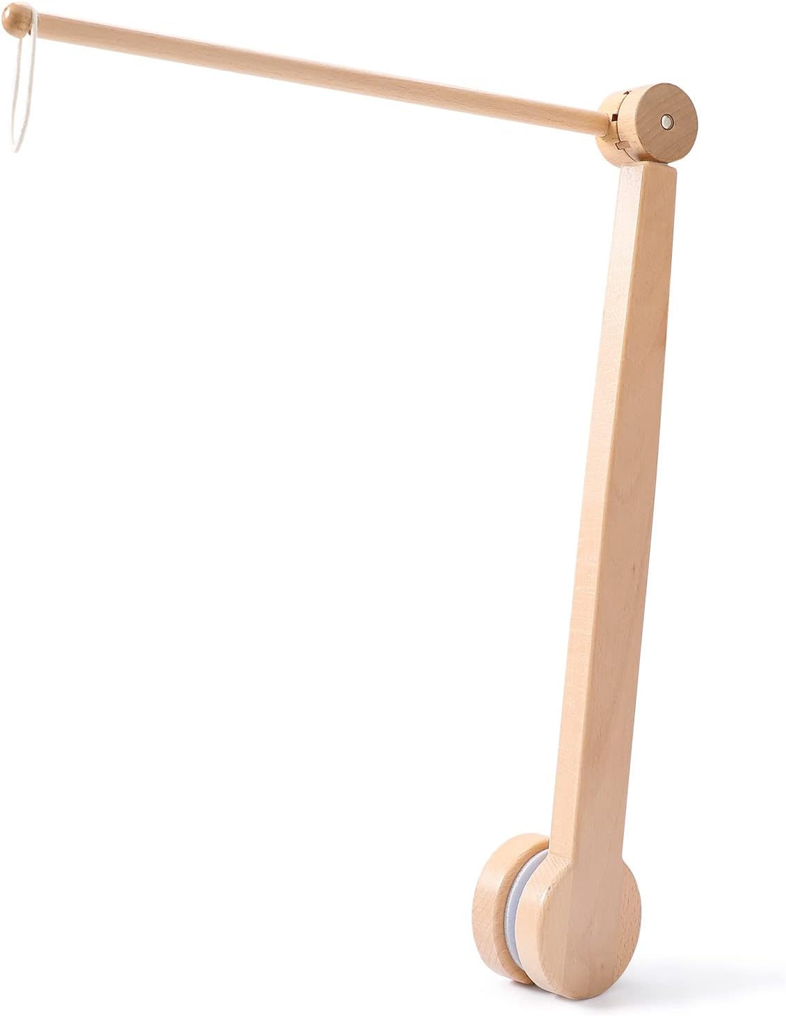 Baby Crib Mobile Arm,HBM 19-37 inches Wooden Mobile Arm for Crib Mobile Hanger for Crib Baby Girl Nursery Decor