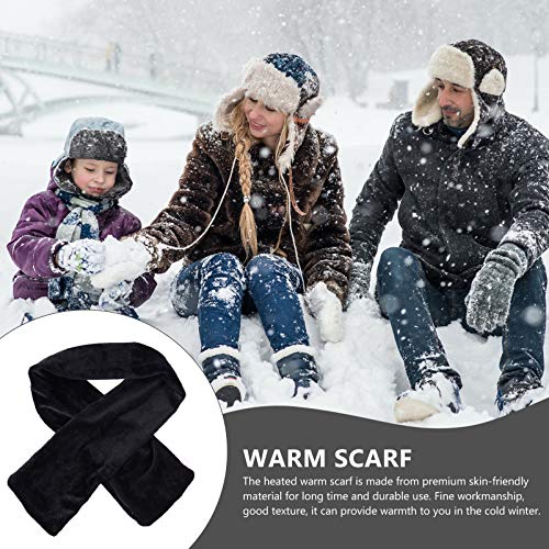 EXCEART Usb Aquecimento Lenço de Inverno Xale de Calor de Pescoço Elétrico Envoltório de Clima Frio