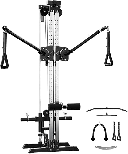GMWD Cable Machine Home Gym, Wall Mount Functional Trainer with