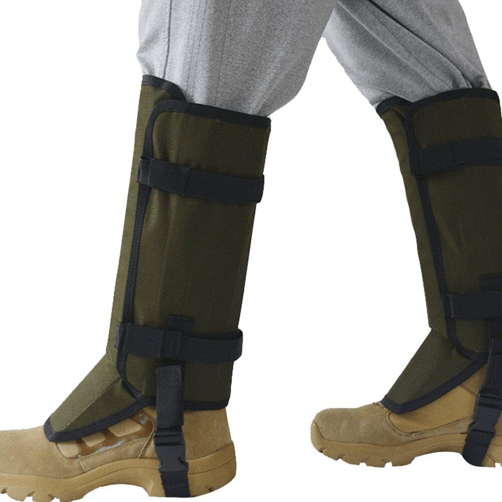 Gaiters De Serpientes para Caza, Guardias De Serpientes Aire Libre, Polainas De Polaina De Serpientes para Hombres, Mujeres, Protección contra Mordedura De Serpientes para Piernas,