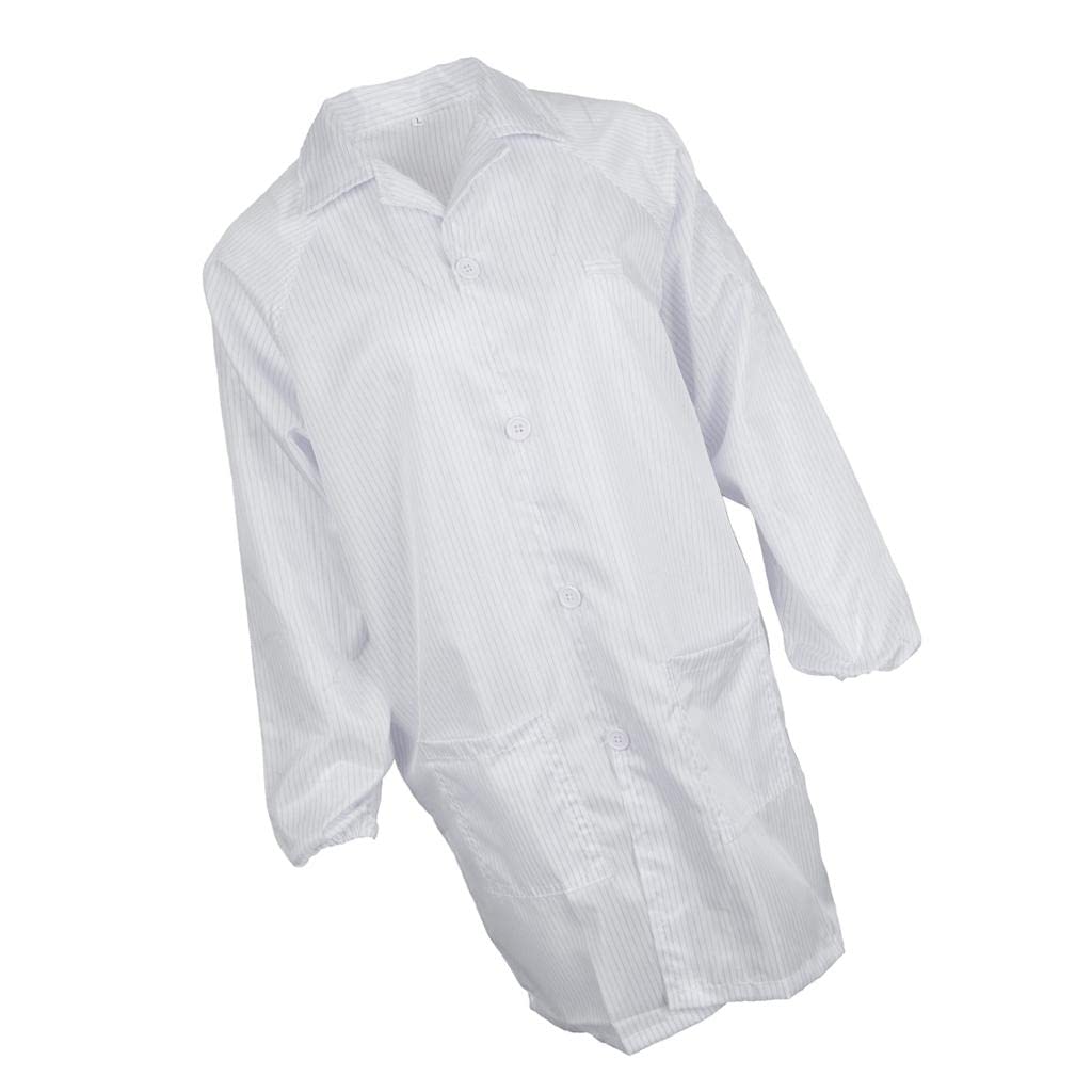 MILAAN Anti-Static Suit Dust-Proof Protective Coat Laboratory Clothing White-picture-16