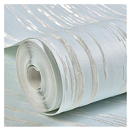 Papier peint autocollant bleu 3D en fibres naturelles 53x60 cm pour chambre