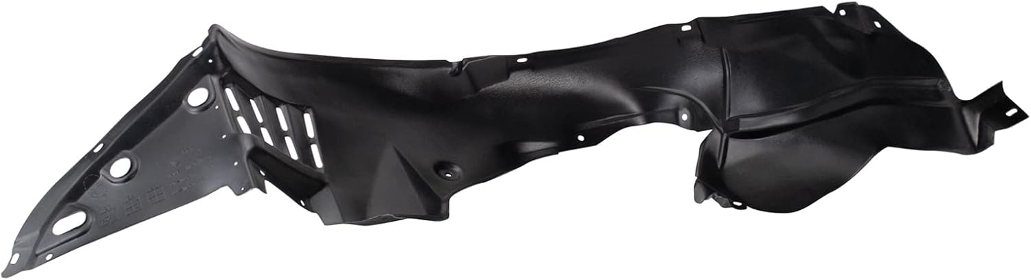 TRQ Front Left Inner Fender Liner Black Drivers Side Compatible with 2007-2011 Nissan Altima NI1248120