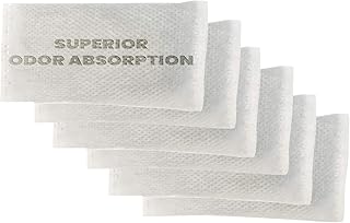 Green Piece Activated Charcoal Air Filters for Odor Removal | Activated Carbon Deodorizer Compatible with ITouchless Trash Cans - Not made or sold by iTouchless - Made and sold by Green Piece  - Pack of 6