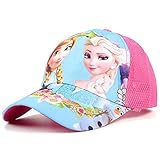 Hilloly Baseballmütze Kinder Sommer Baseball Cap ELSA Prinzessin Baseballkappen Verstellbare Baseball Kappe Cartoon Baseball Kappen Cosplay-Hut Accessoires für Jungen Mädchen 2-6 Jahre