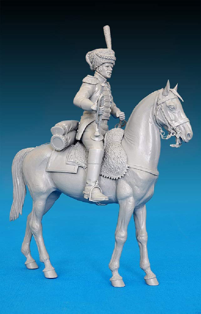 Miniart 1:16 Scale Trumpeter 1st Westphalian Cuirassiers Regiment 1813 Plastic Model Kit, 19 x 29 x 5.5 centimetres, Blue - Image 2