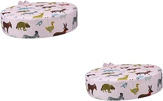 Kisangel Almofada De Reforço Para Cadeira De Criança 2 Peças Almofadas De Assento Redondas Círculo Almofada Crescente De Viagem Poltrona Almofada De Reforço Para Crianças